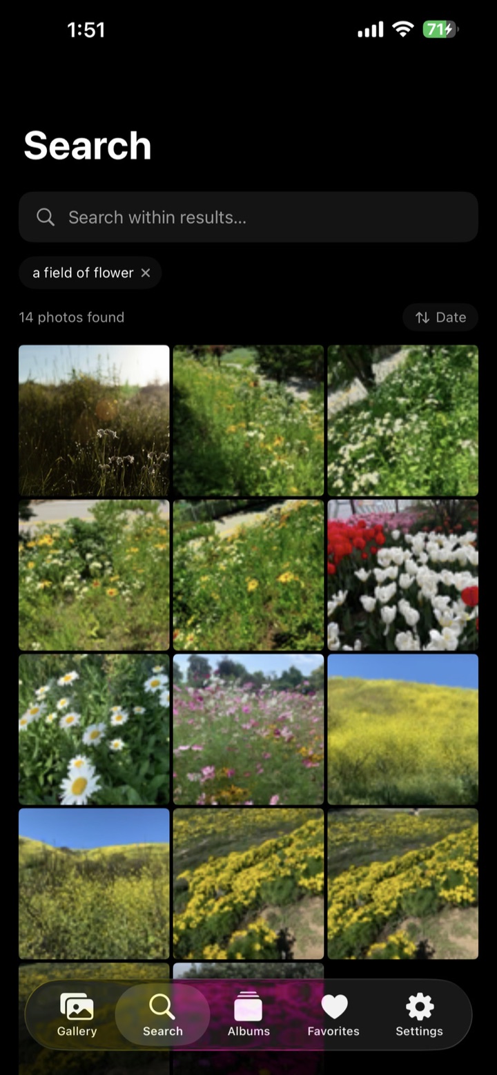 Search results for a field of flowers